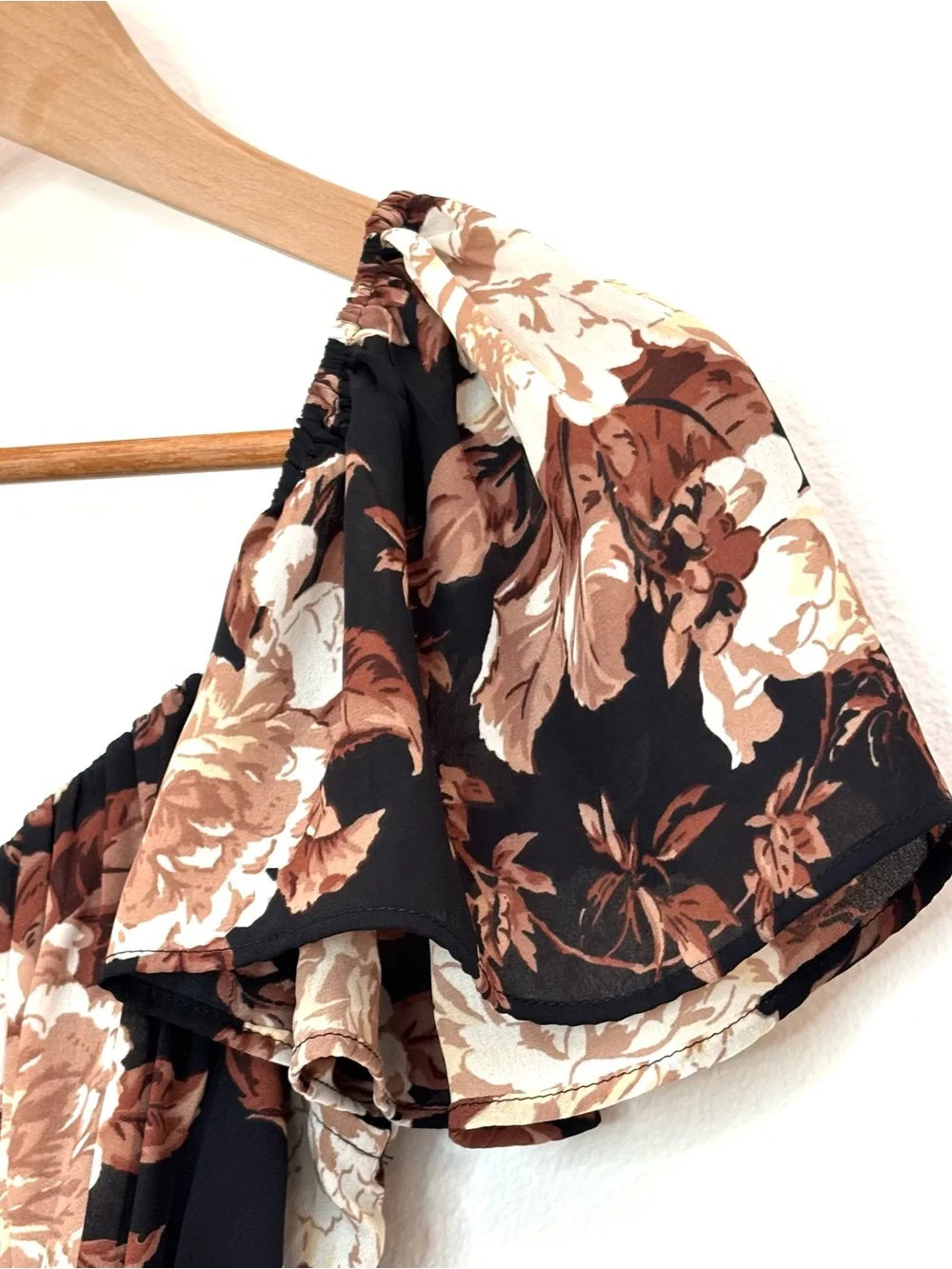 Abercrombie & Fitch Dark Floral Milkmaid Tiered Maxi Dress Cottagecore Small